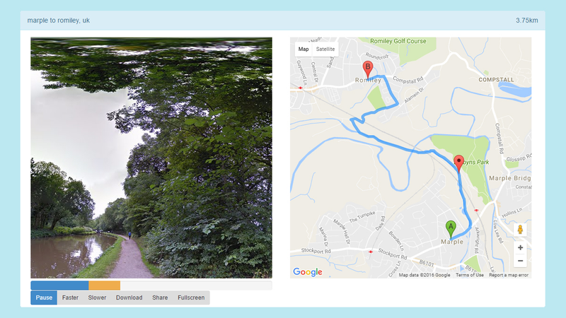 Illustration for article titled Take a Ride Through Any Place on Earth With This Street View Animator